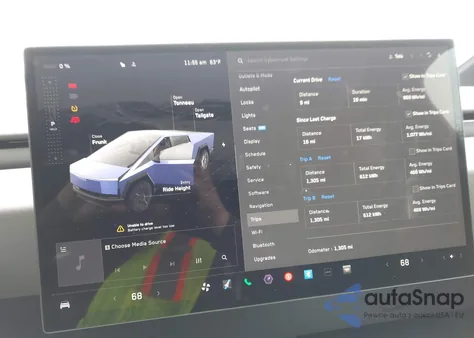 2025 Tesla Cybertruck All-Wheel Drive z USA, uszkodzony, nr VIN 7G2CEHED1SA061865